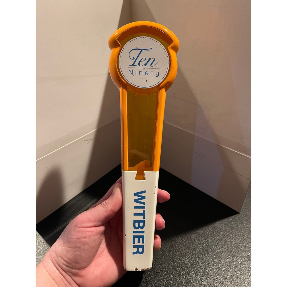 Ten Ninety Imperial Witbier Beer Tap Handle Orange White Bar Decor